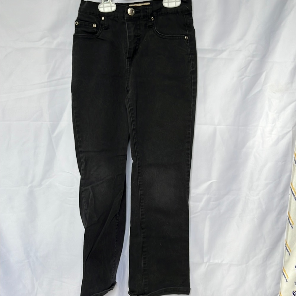 Faded Glory Black Slim-Fit Bootcut Jeans